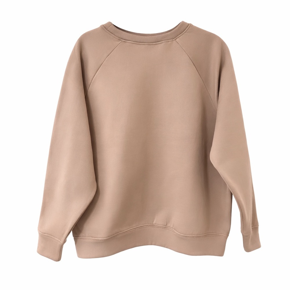 Essentials Oversized Sweatshirt M in Neutral Cobblestone Crewneck Pullover - Picture 4 of 7